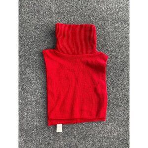 Vintage Robinson & Golluber Neck Warmer Women's Red Sleeveless High Neck